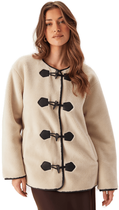 Only Onlmali Faux Fur Duffle Coat