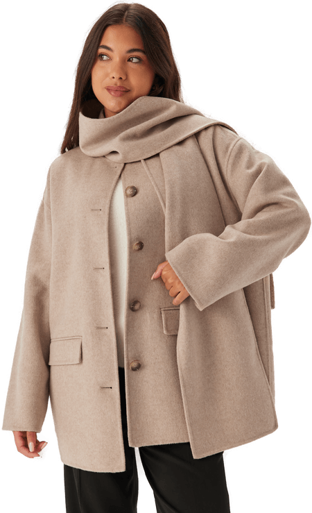 Selected Slfpam Handmade Scarf Jacket