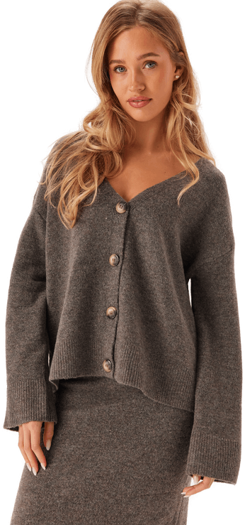 Pieces Pcnuna Ls V-neck Knit Cardigan