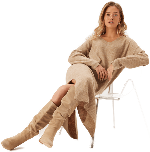 Vero Moda Vmjupiter Ls V-neck Dress