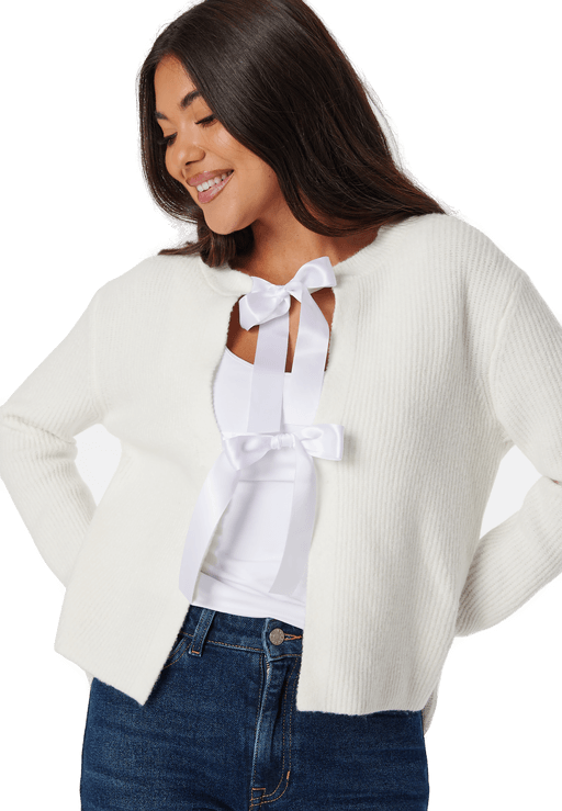 Pieces Pcrilly LS Reversible Bow Knit