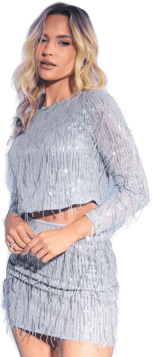 Only Onlspacy Ls Cropped Sequins