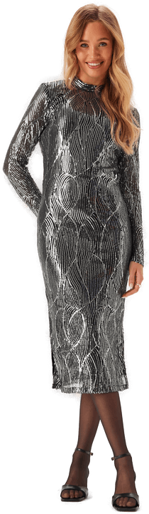 Vila Vigigi Highneck Sequin L/S