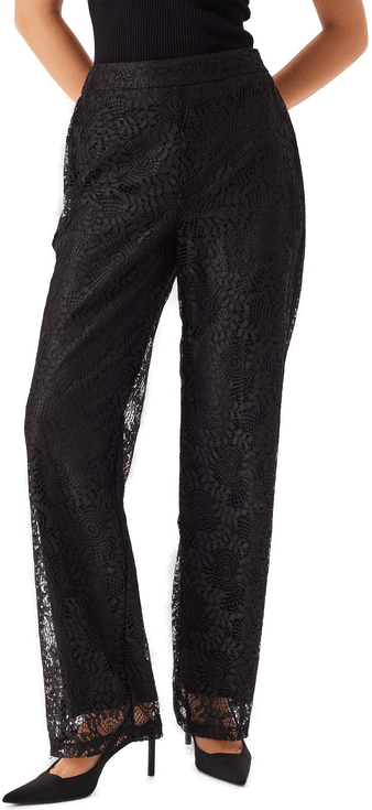 Pieces Pcbosulla Hw Lace Wide Pant