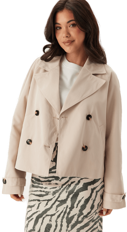 Pieces Pcscarlett Ls Short Trenchcoat