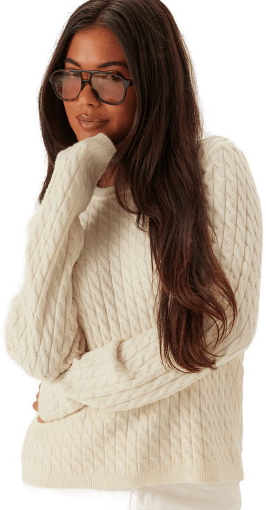 Pieces Pcfia Ls Cable Knit