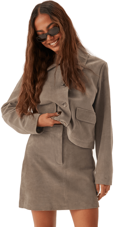 Selected Slfkaya Mw Suede Skirt