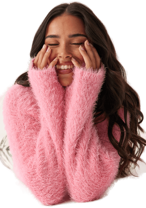 Only Onllulu Ls Rib Highneck Cc Knt