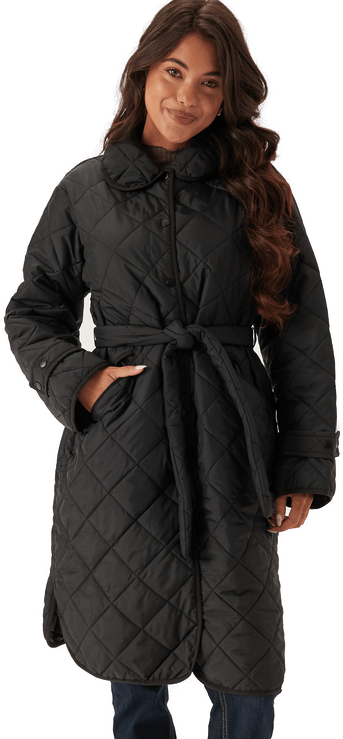 Pieces Pcemily Long Quilted Jacket