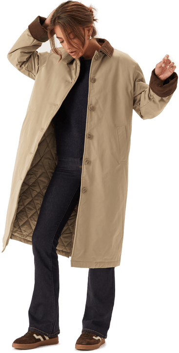 Pieces Pcjorma Long Corduroy Jacket