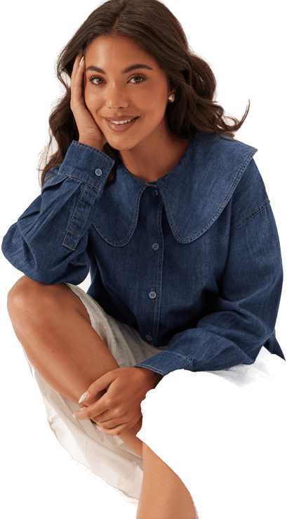 Only Onlnala L/S Collar DNM