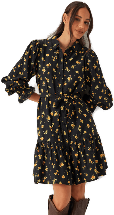 Vila Viclo Yle L/S Skjortekjole