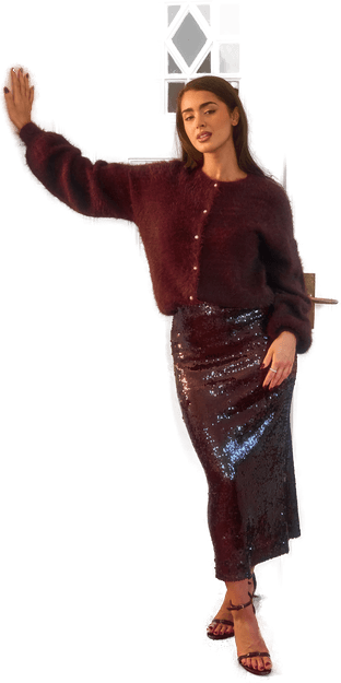 Yasroyalina Hmw Sequin Skirt