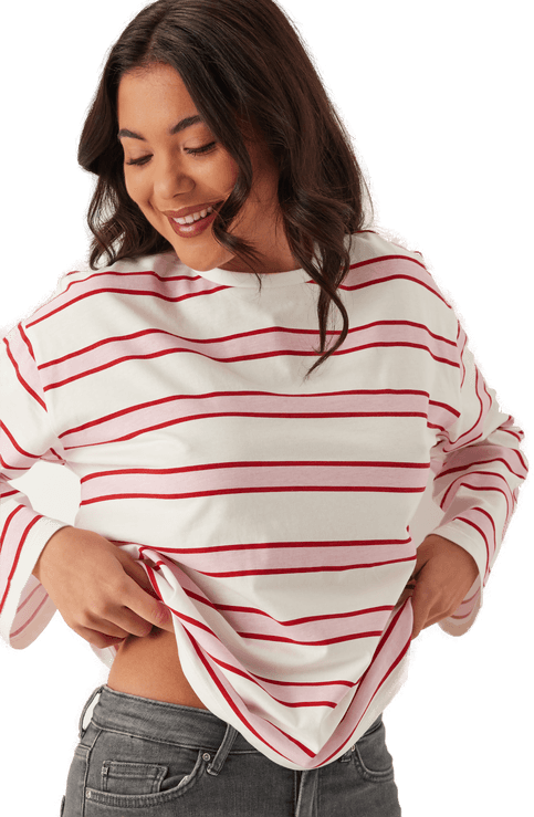 Pieces Pcmila Ls Loose Tee