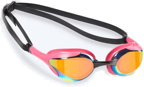 Watery Elite svømmebriller - Murphy Mirror - Rosa/gull