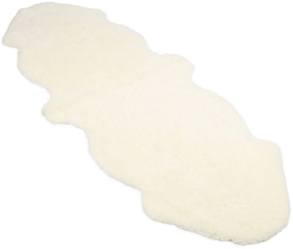 Warm & Comfy Saueskinn 160x60 cm Hvit