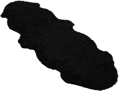 Warm & Comfy Saueskinn 160x60 cm svart