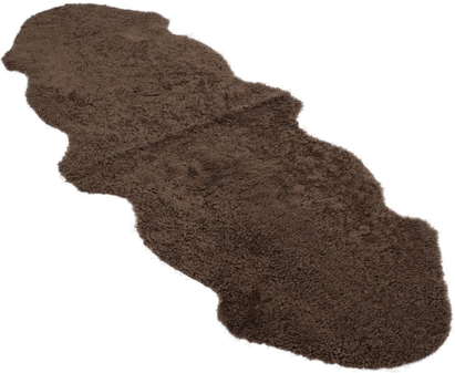 Warm & Comfy Saueskinn 160x60 cm Gråbrun