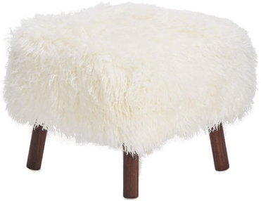 Natures Collection Emil fotskammel - Hvit Valnøtt