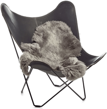 Natures Collection Saueskinn Korthåret Grå 90-100x60 cm