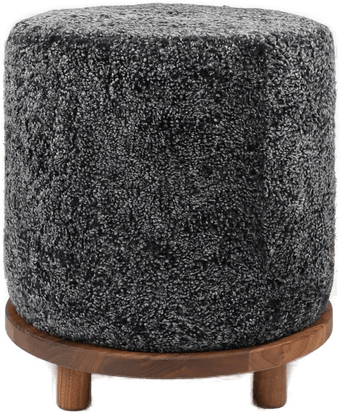 Natures Collection Simon puff Koksgrå