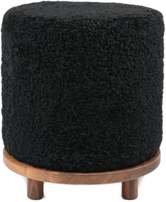 Natures Collection Simon puff - Svart Valnøtt