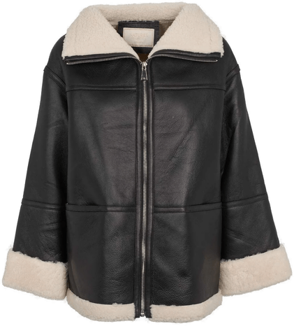 Natures Collection Karina jakke - Svart / Beige