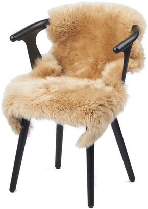 Natures Collection Saueskinn Gylden 100x60 cm