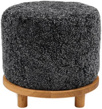 Natures Collection Simon pouf Koksgrå