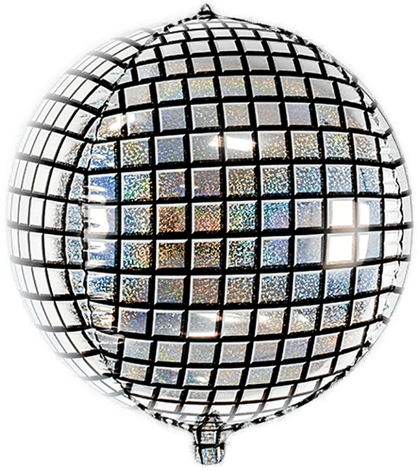 Ballongkungen Folieballong Discokule Holografisk