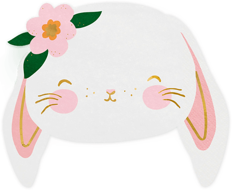 Partydeco Påskeservietter Søte Kaniner