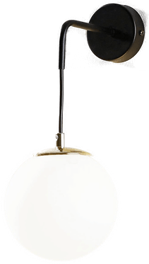 Emibig Lighting Ognis K1 vegglampe svart/gull