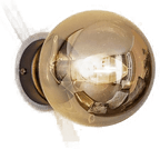 Emibig Lighting Vegglampe Glassy, svart, E14