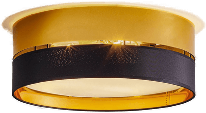 Tk Lighting Taklampe Hilton, svart/gull