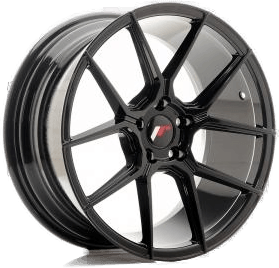 Japan Racing JR30 Shiny Black 10x20 5/112
