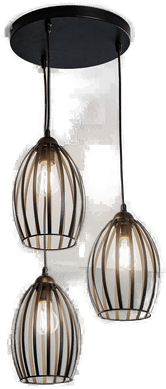 Helam Hengelampe Dali svart 3 lyskilder