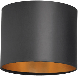 Helam Lampeskjerm Alba, Ø 20 cm, svart/gull