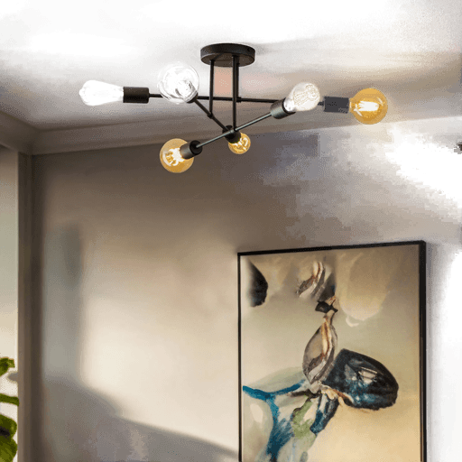 Helam Taklampe Cambridge, svart