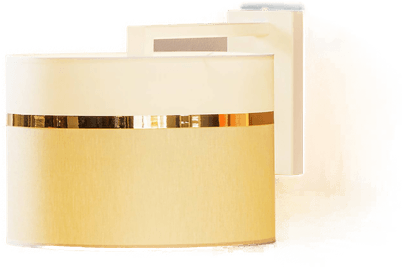 Argon vegglampe Long hvit/grå/messing