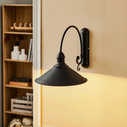 Argon Vegglampe Elmo, svart