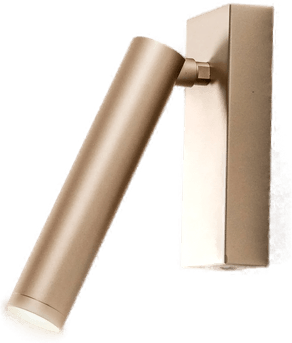 Argon LED-vegglampe Rulo, gull