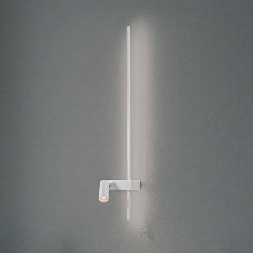 Euluna Vegglampe EASY RIGHT, hvit, 80 cm