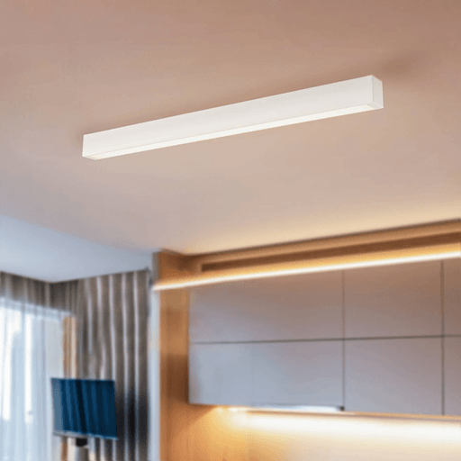 Euluna Taklampe Straight, hvit, 92 cm