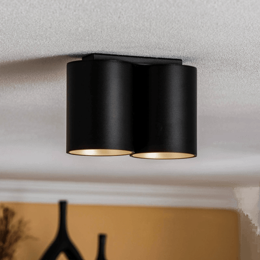 Euluna Eye Tone II taklampe svart/gull