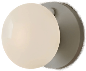 Aldex Vegglampe Flo, grå, Ø 19 cm