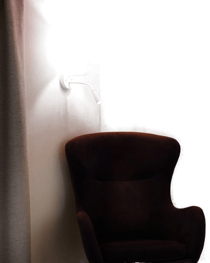 Duolla Vegglampe jute hvit/beige