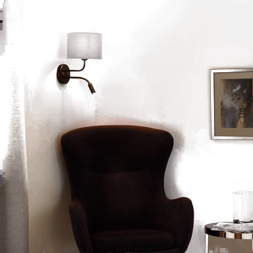 Duolla Vegglampe fløyel svart/beige