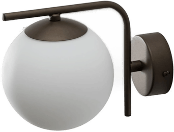 Domiluce Aurora vegglampe, brun, E14