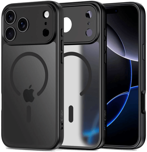 Techprotect iPhone 17 Pro Max Deksel - Matt Svart