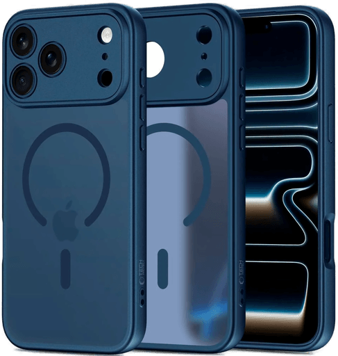 Techprotect iPhone 17 Pro Max Deksel Matt Blå